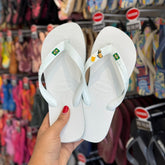 Havaianas Brasil + Pin Caramelo + Pin Chopp + Pin Brasil Logo