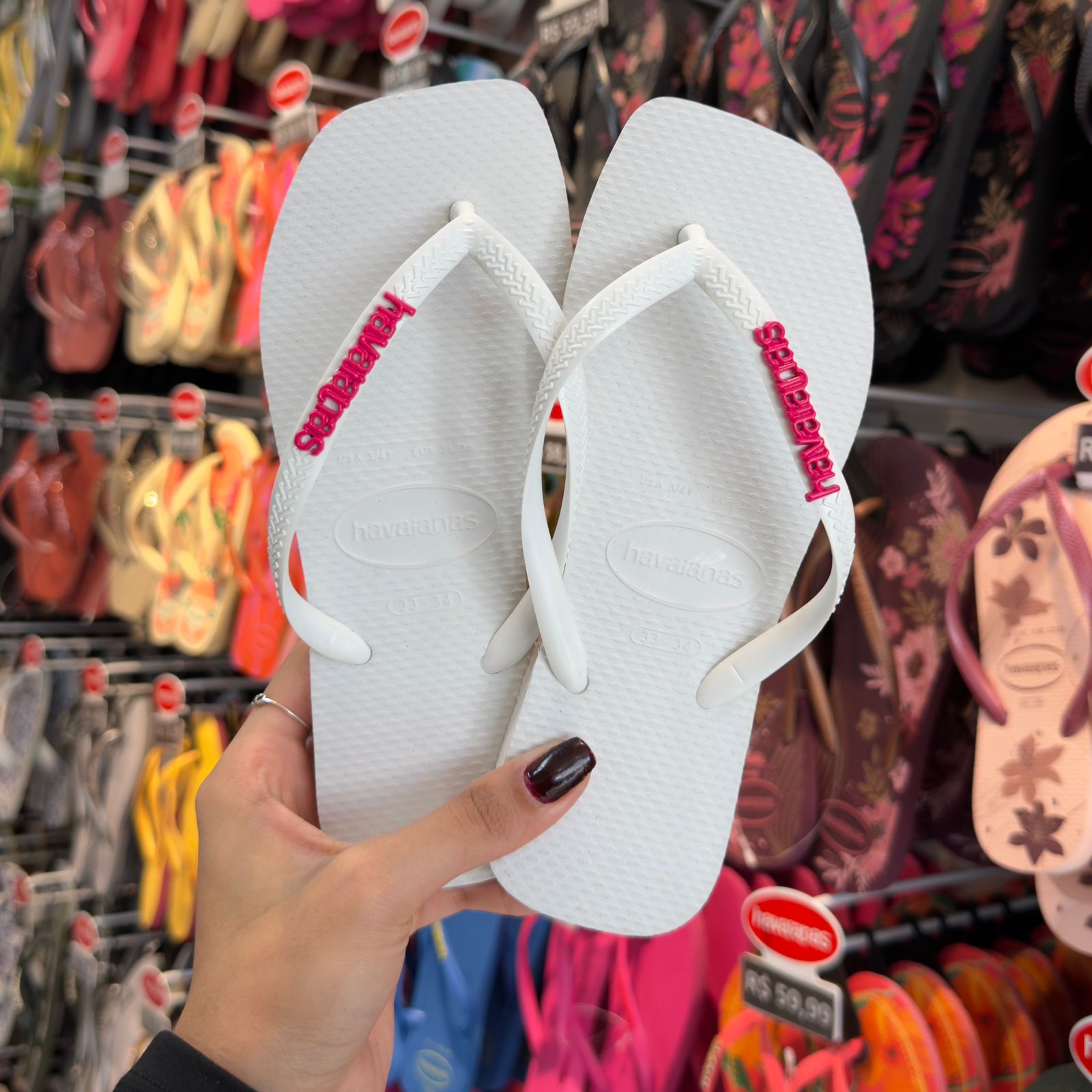 Havaianas Slim Square + Placa Logo Colorida