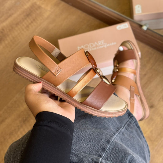 Sandalia Modare Elastico Flexivel Detalhe Em Pedrarias 7141.144